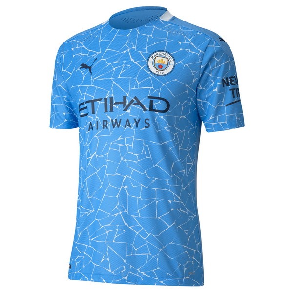 Camiseta Manchester City 1ª Kit 2020 2021 Azul